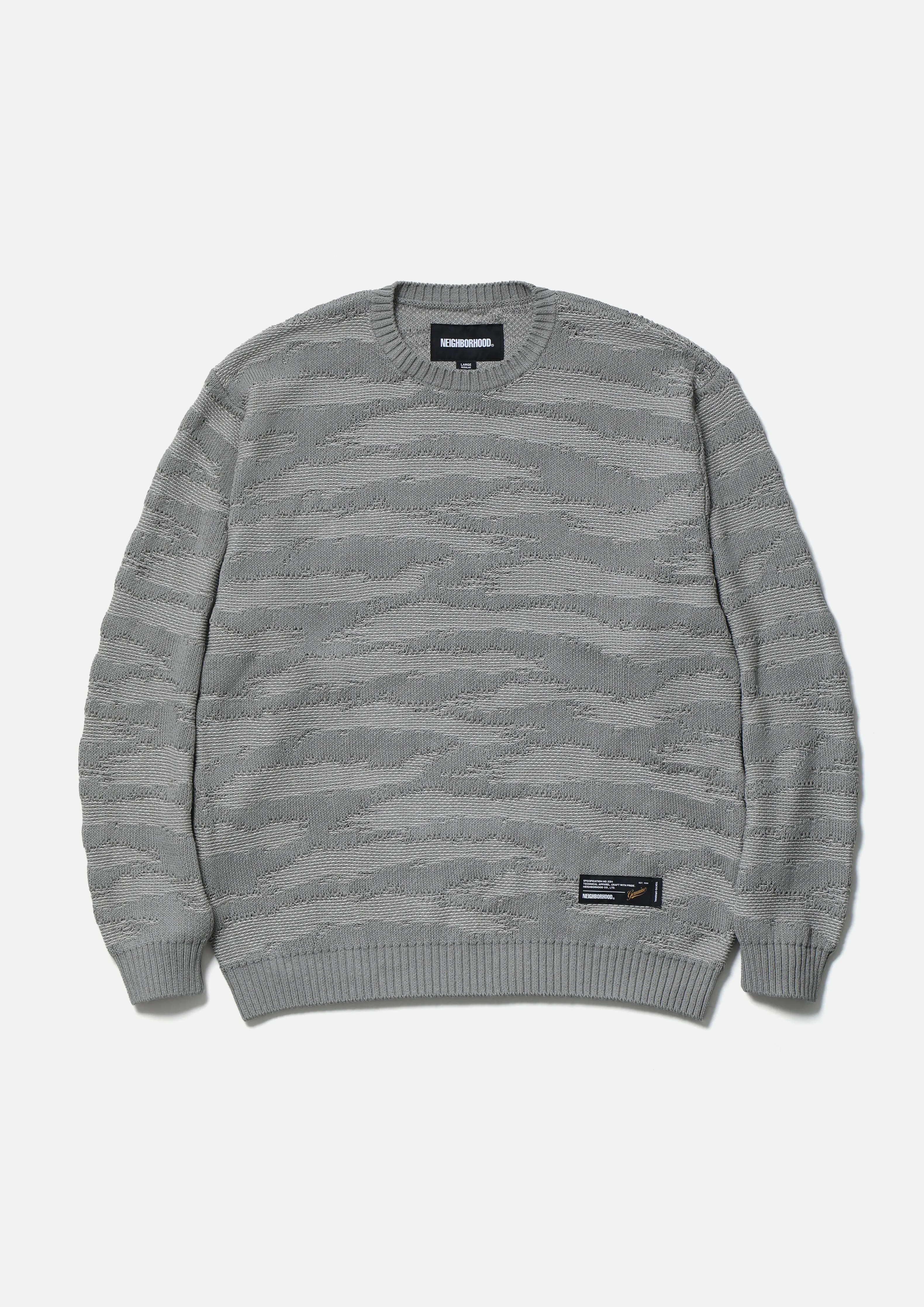 CAMO PATTERN CREWNECK SWEATER sold by Neighborhood product image thumbnail 3