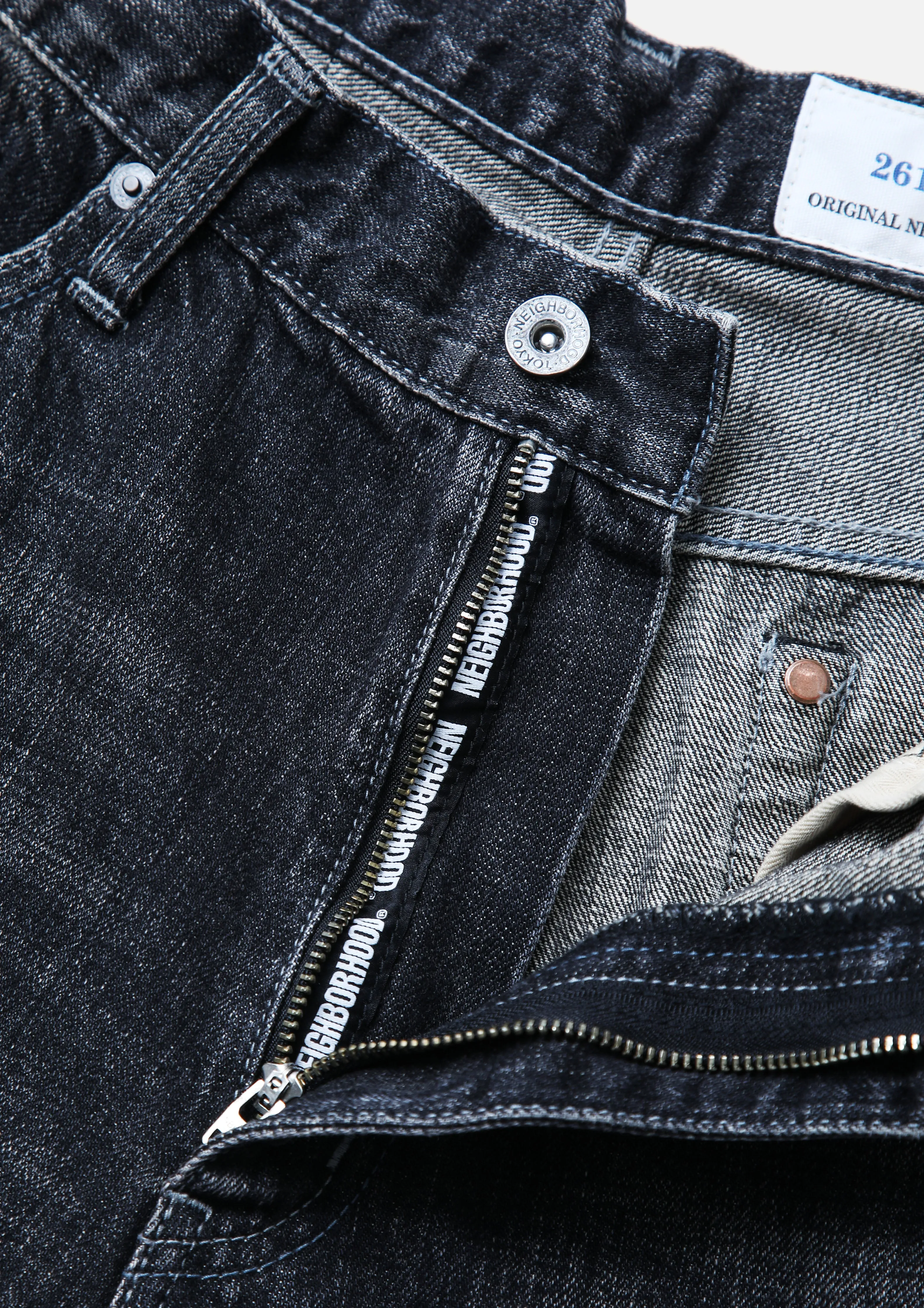 WASHED DENIM DP WIDE PANTS sold by Neighborhood product image thumbnail 4