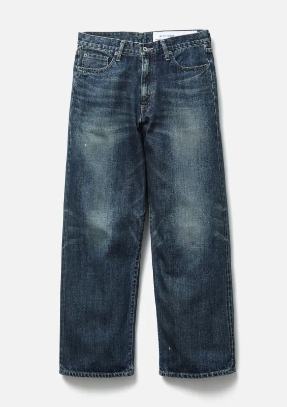 WASHED DENIM DP WIDE PANTS sold by Neighborhood