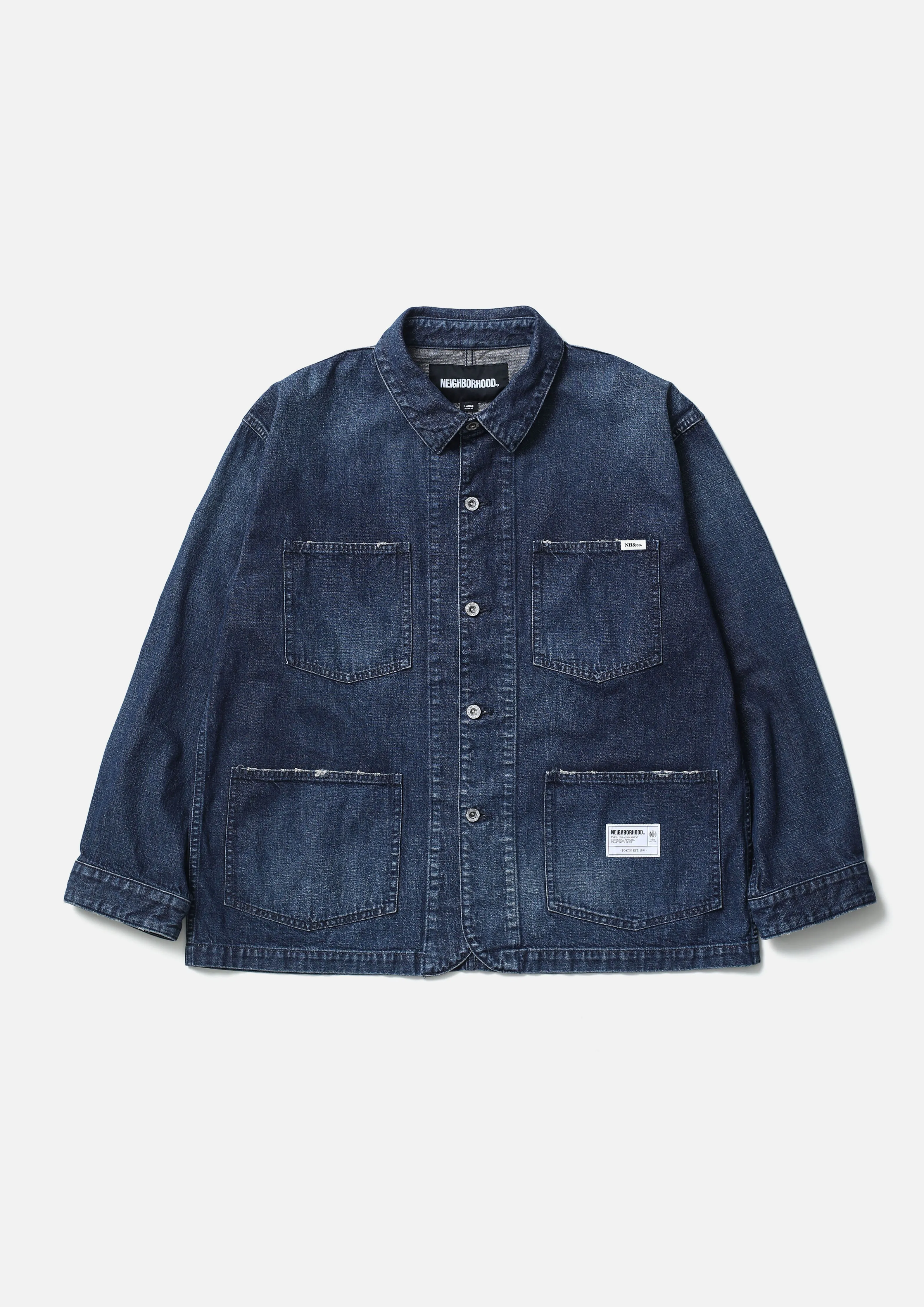 WASHED DENIM COVERALL JACKET sold by Neighborhood product image thumbnail 2