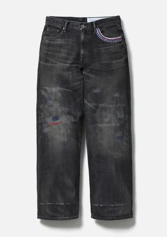 SAVAGE DENIM DP WIDE PANTS sold by Neighborhood