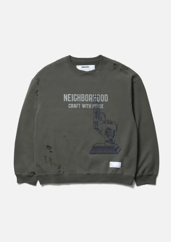 SAVAGE SWEAT SHIRT LS made by Neighborhood