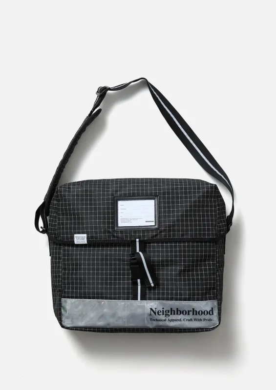 REFLECTIVE MESSENGER BAG made by Neighborhood