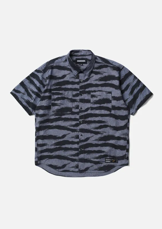 CAMO PATTERN CHAMBRAY SHIRT SS made by Neighborhood