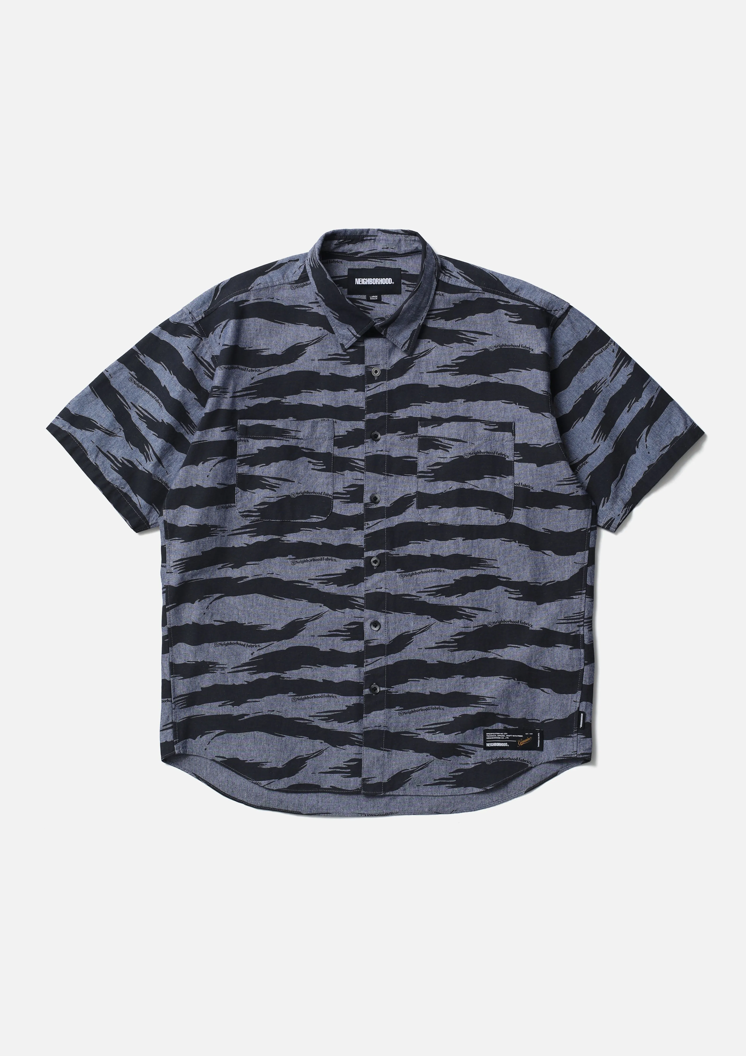 CAMO PATTERN CHAMBRAY SHIRT SS sold by Neighborhood