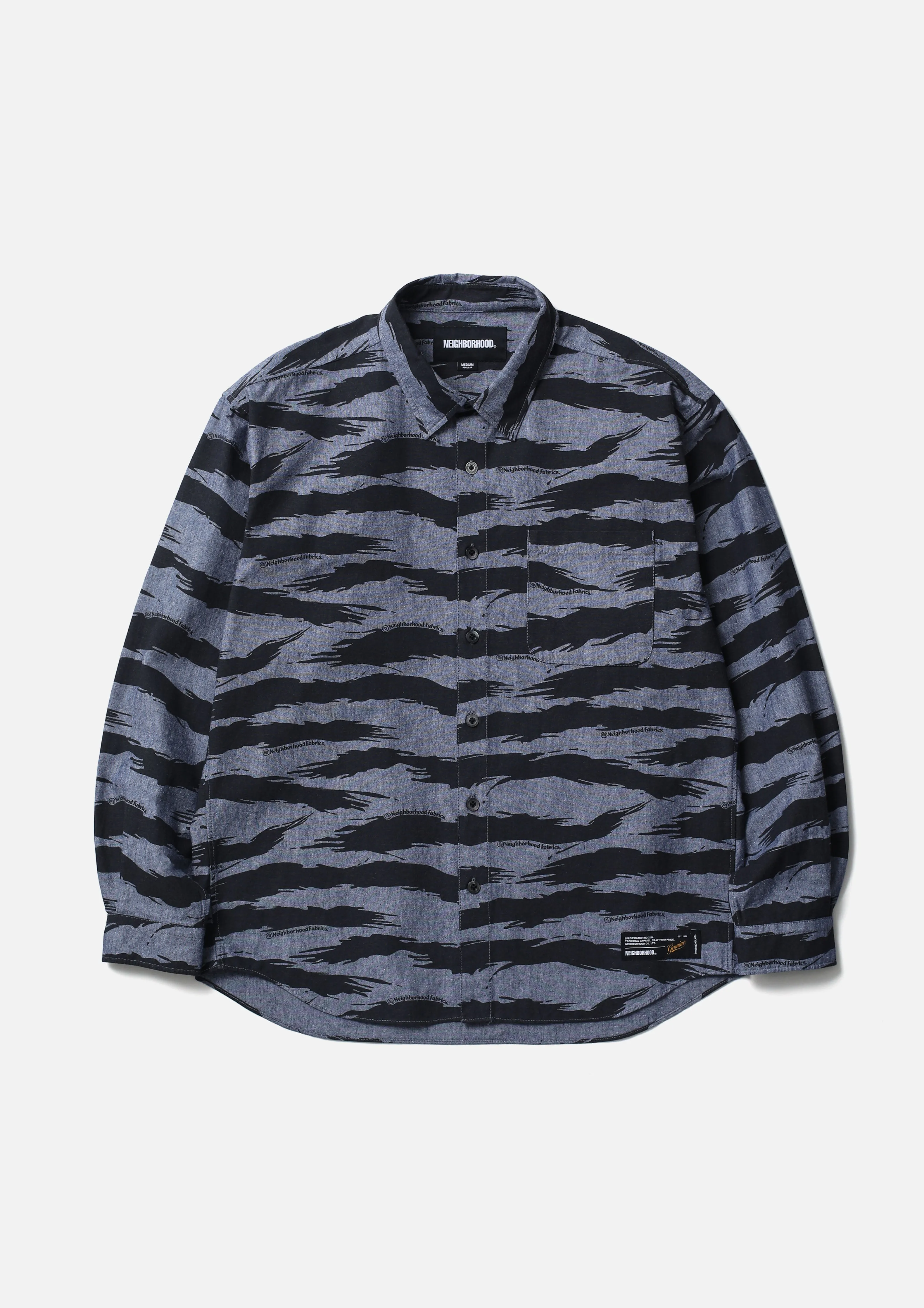 CAMO PATTERN CHAMBRAY SHIRT LS sold by Neighborhood product image thumbnail 2