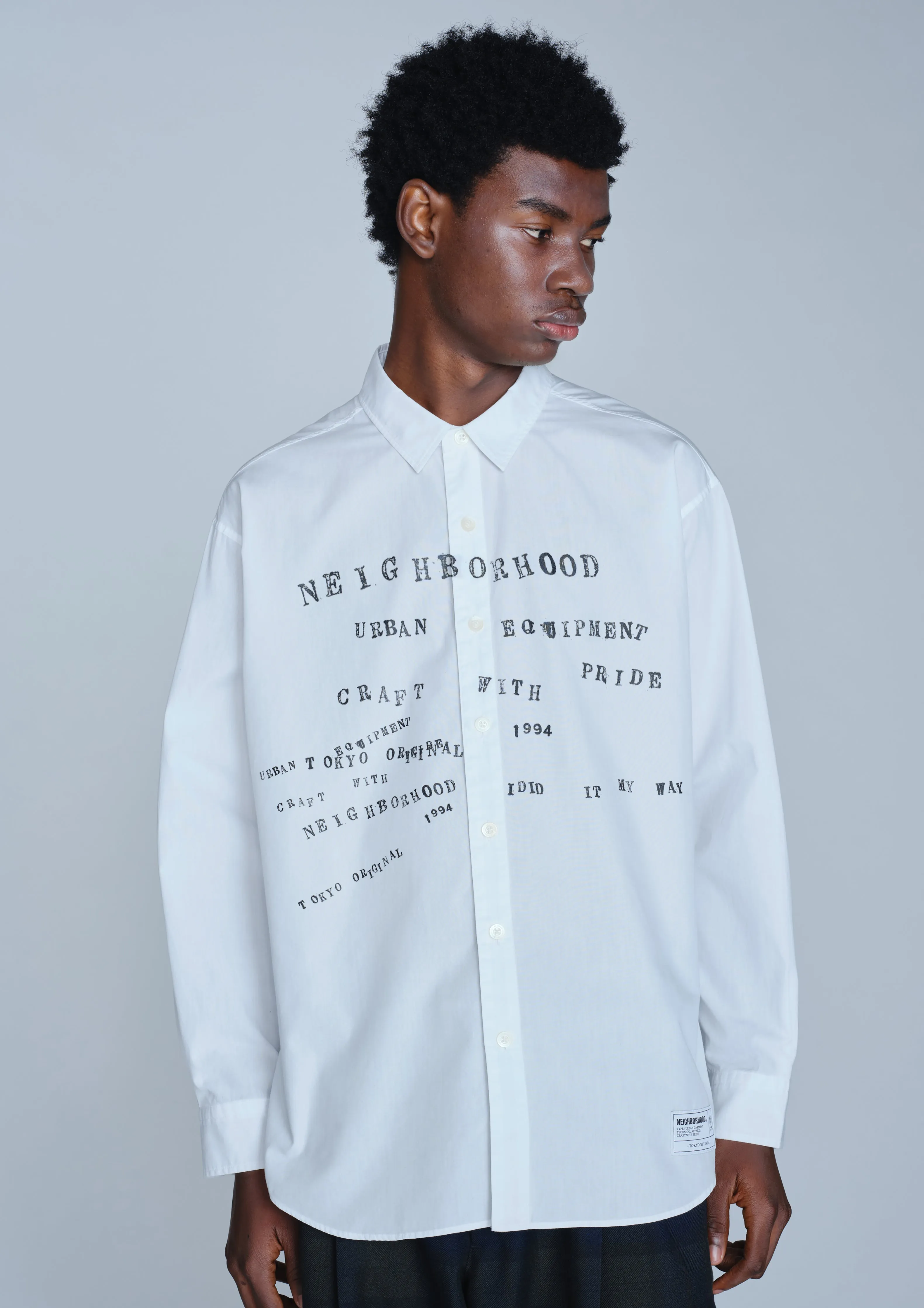 TYPOGRAPHIC SHIRT LS sold by Neighborhood product image thumbnail 5