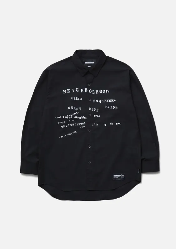 TYPOGRAPHIC SHIRT LS made by Neighborhood