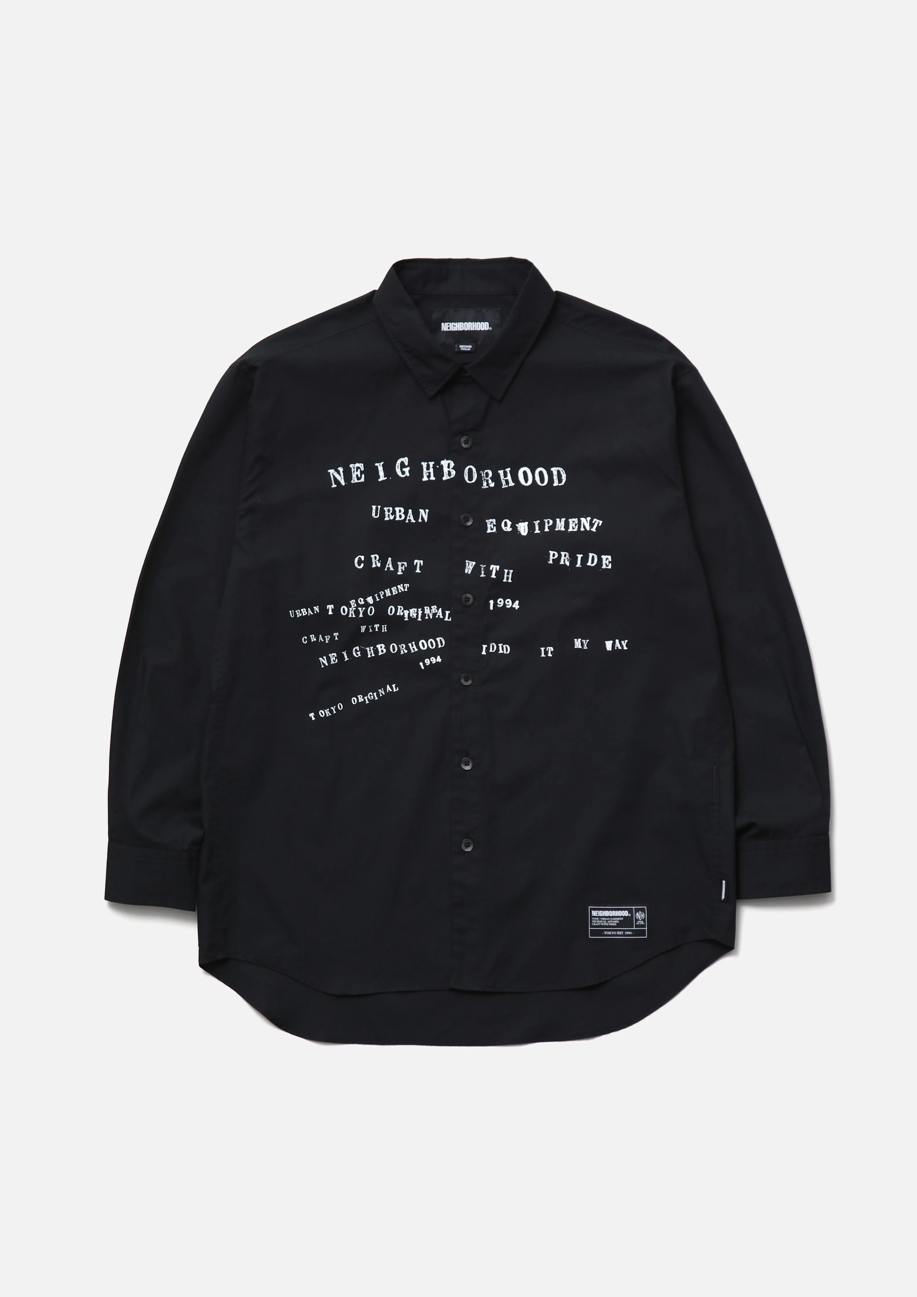TYPOGRAPHIC SHIRT LS sold by Neighborhood