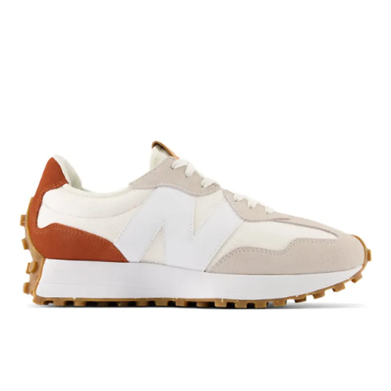 New Balance Women's 327 - White/Brown (Size 7.5) sold by New Balance