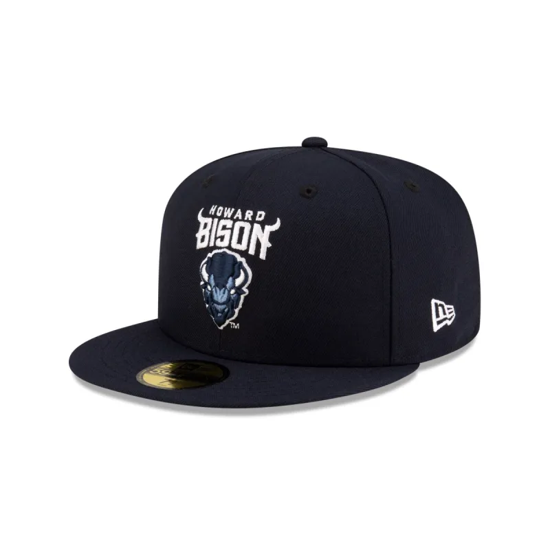 Howard Bison Navy 59FIFTY Fitted Hat sold by New Era