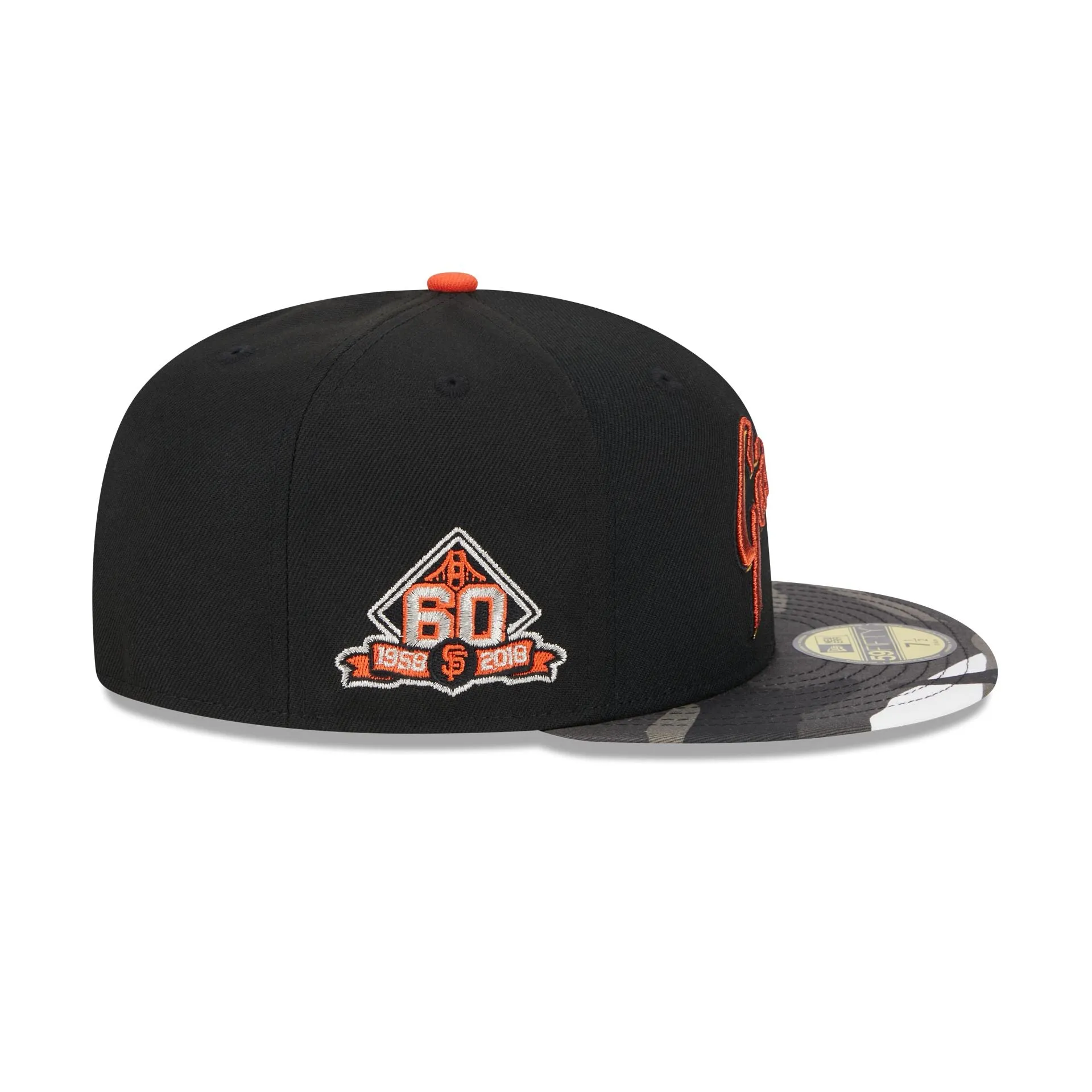 San Francisco Giants Metallic Camo 59FIFTY Fitted Hat sold by New Era product image thumbnail 4