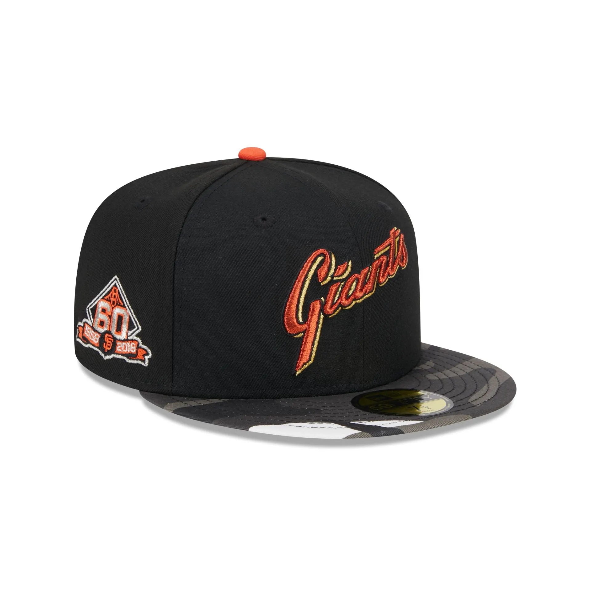 San Francisco Giants Metallic Camo 59FIFTY Fitted Hat sold by New Era