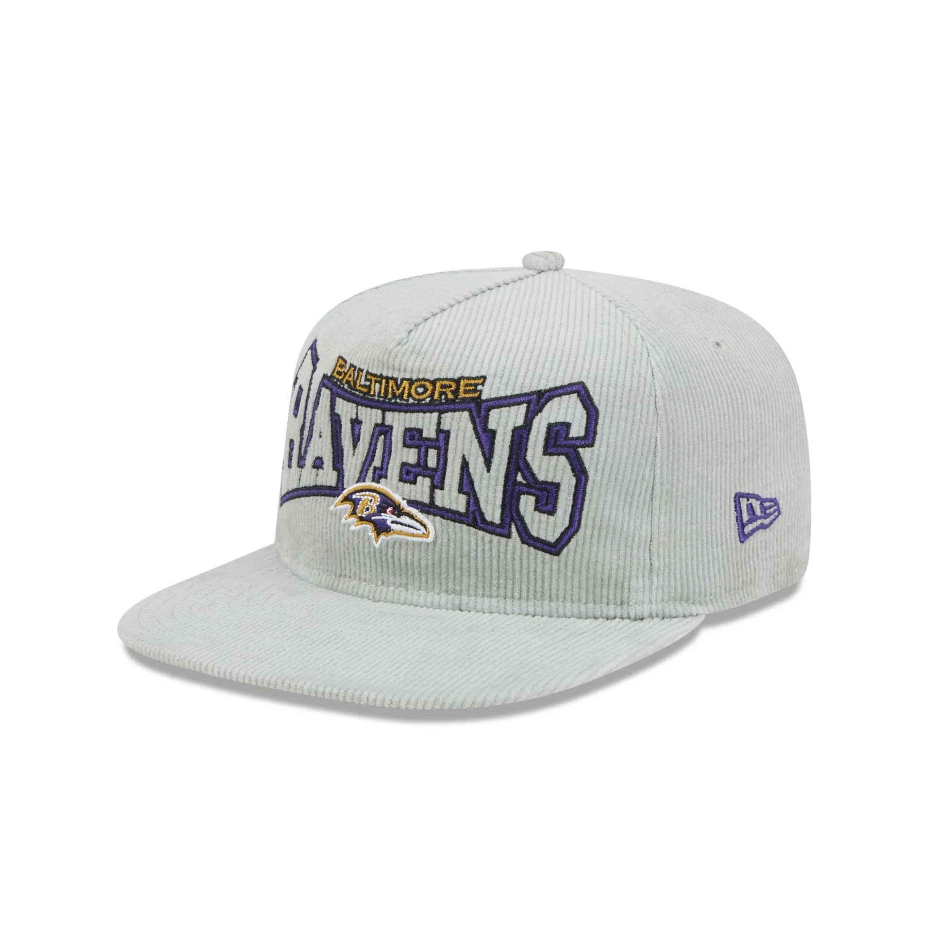 Baltimore Ravens Gray Cord Golfer Hat sold by New Era