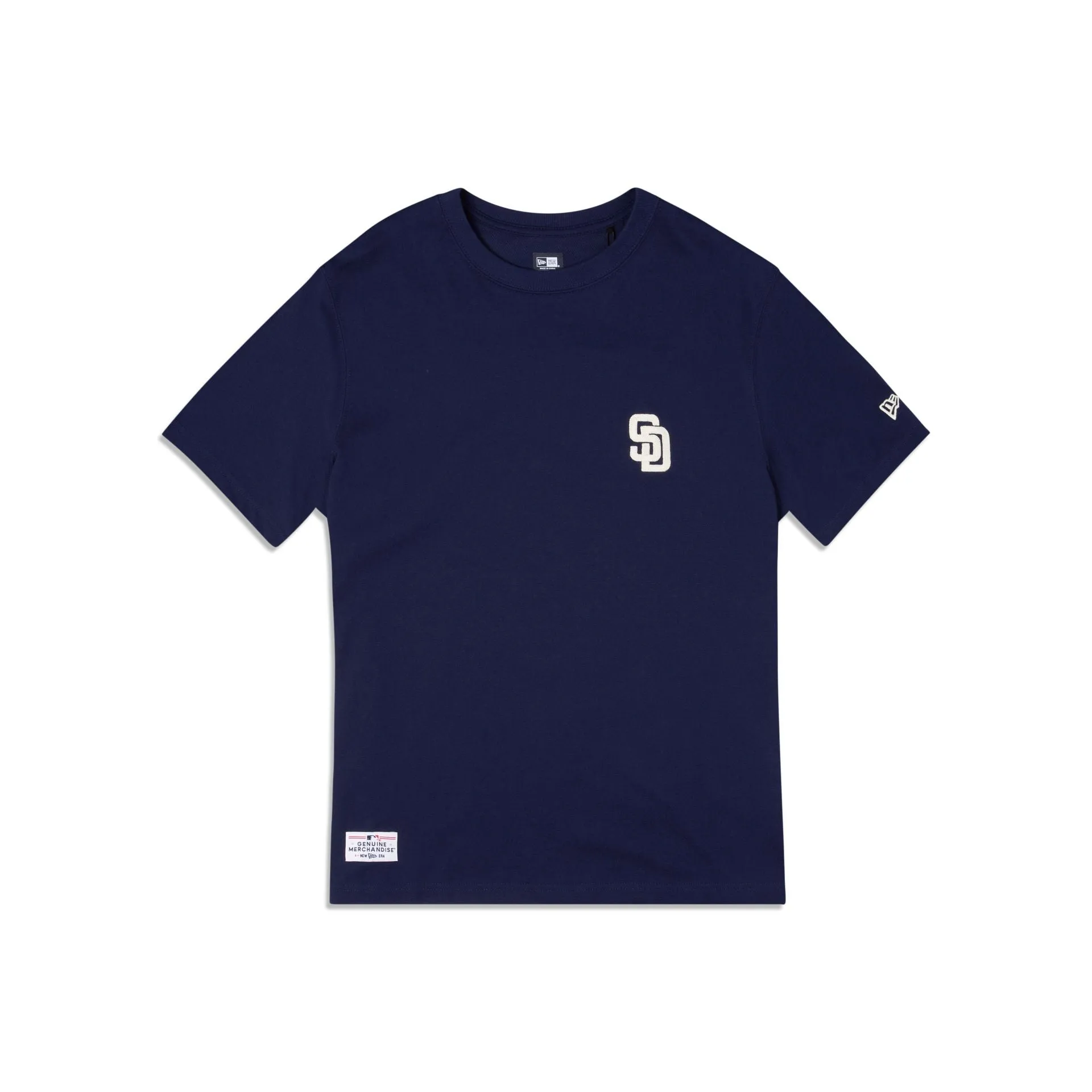 San Diego Padres Essential Navy T-Shirt sold by New Era
