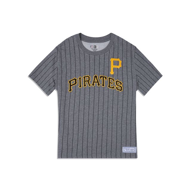 Pittsburgh Pirates Striped Gray T-Shirt sold by New Era
