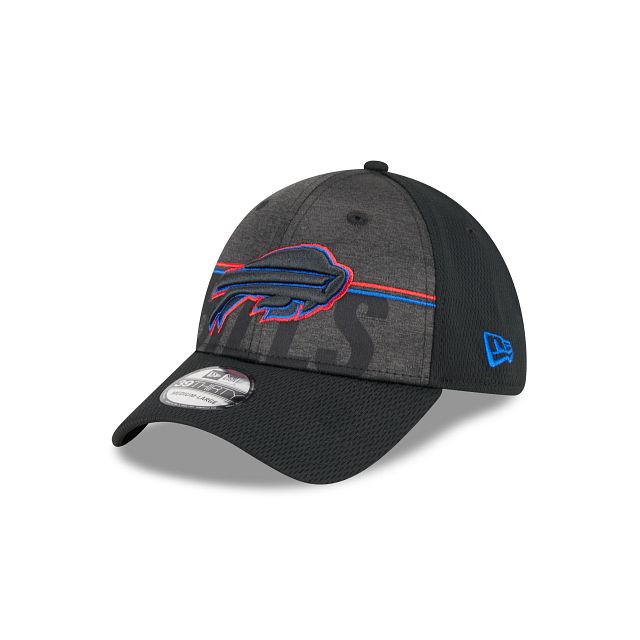 Buffalo Bills 2023 Training Black 39THIRTY Stretch Fit Hat sold by New Era