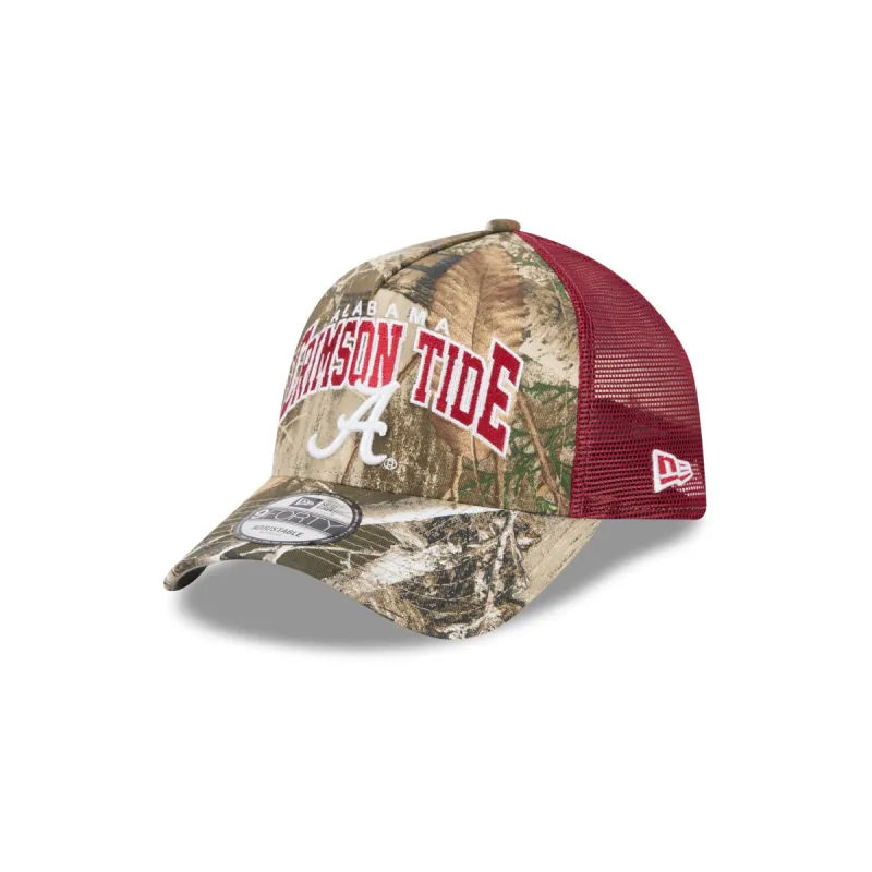 Alabama Crimson Tide Active 9FORTY A-Frame Trucker Hat sold by New Era