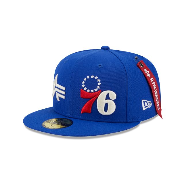 Alpha Industries X Philadelphia 76ers Dual Logo 59FIFTY Fitted Hat sold by New Era
