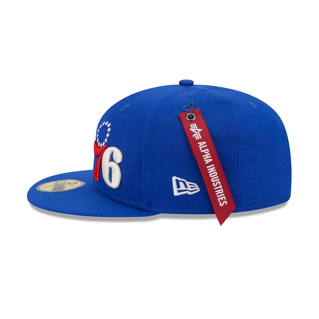 Alpha Industries X Philadelphia 76ers Dual Logo 59FIFTY Fitted Hat sold by New Era product image thumbnail 4