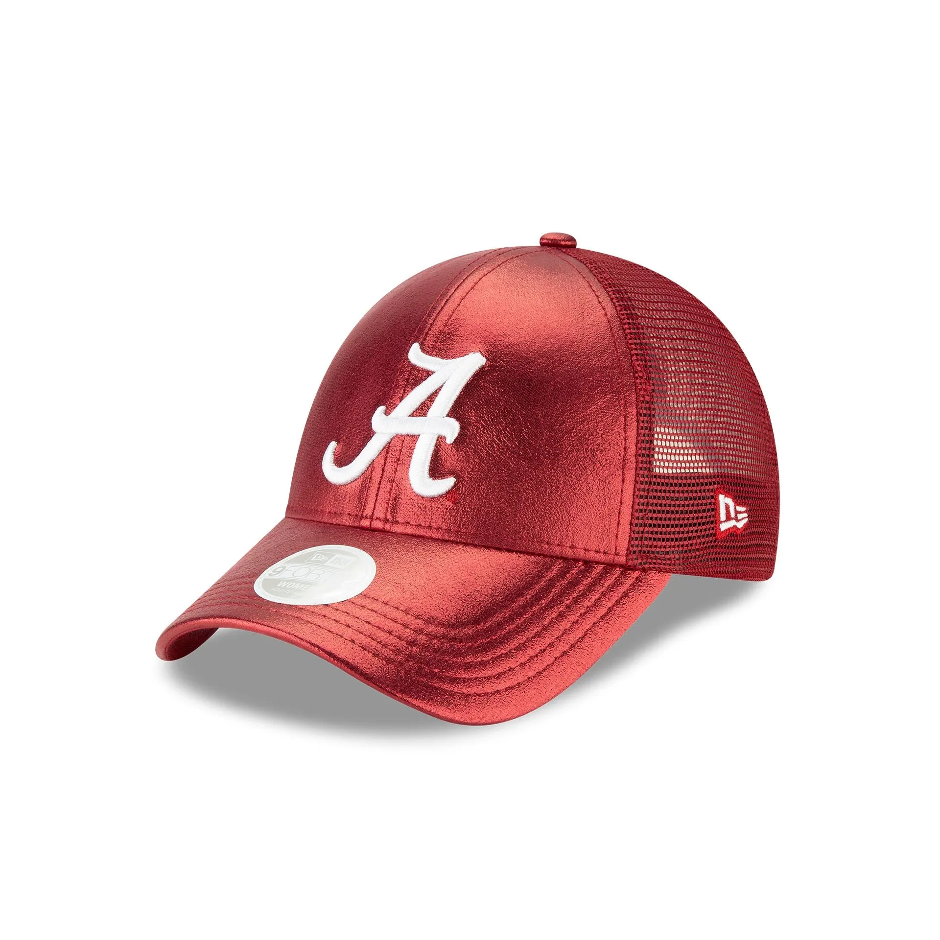 Alabama Crimson Tide Women's Holographic 9FORTY Trucker Hat sold by New Era