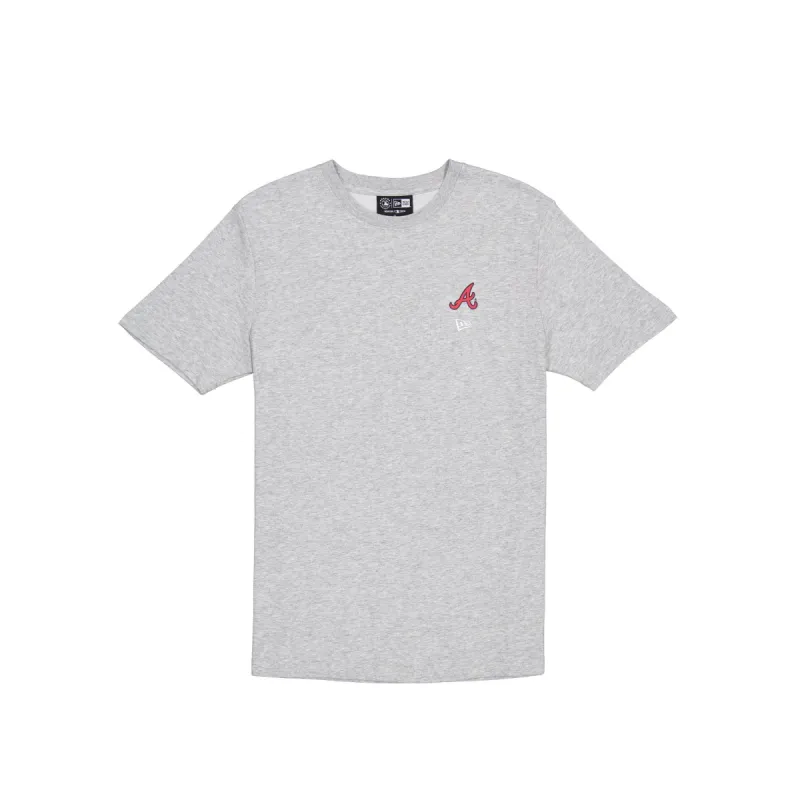 Atlanta Braves Logo Essentials Gray T-Shirt sold by New Era