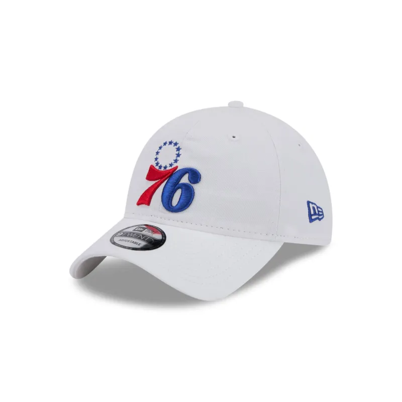 Philadelphia 76ers White 9TWENTY Adjustable Hat sold by New Era