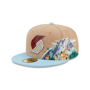 Portland Trail Blazers Snowcapped 59FIFTY Fitted Hat sold by New Era