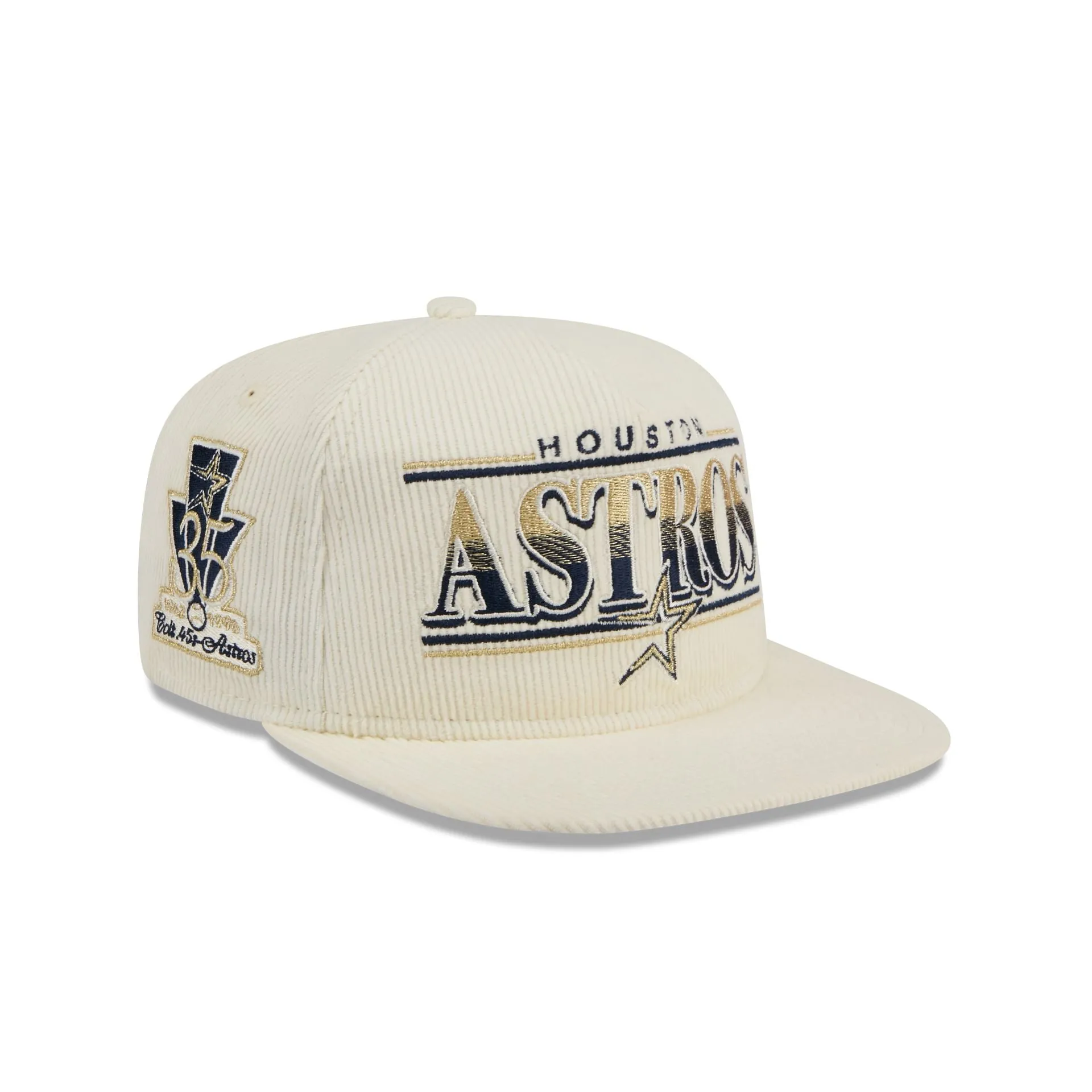 Houston Astros Throwback Corduroy Alt Golfer Hat sold by New Era