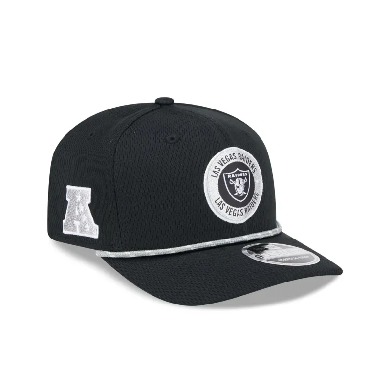 Las Vegas Raiders 2024 Sideline 9SEVENTY Stretch-Snap Hat sold by New Era