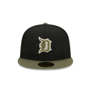 Detroit Tigers Khaki Green 59FIFTY Fitted Hat sold by New Era