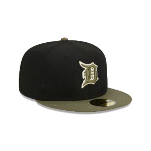 Detroit Tigers Khaki Green 59FIFTY Fitted Hat sold by New Era