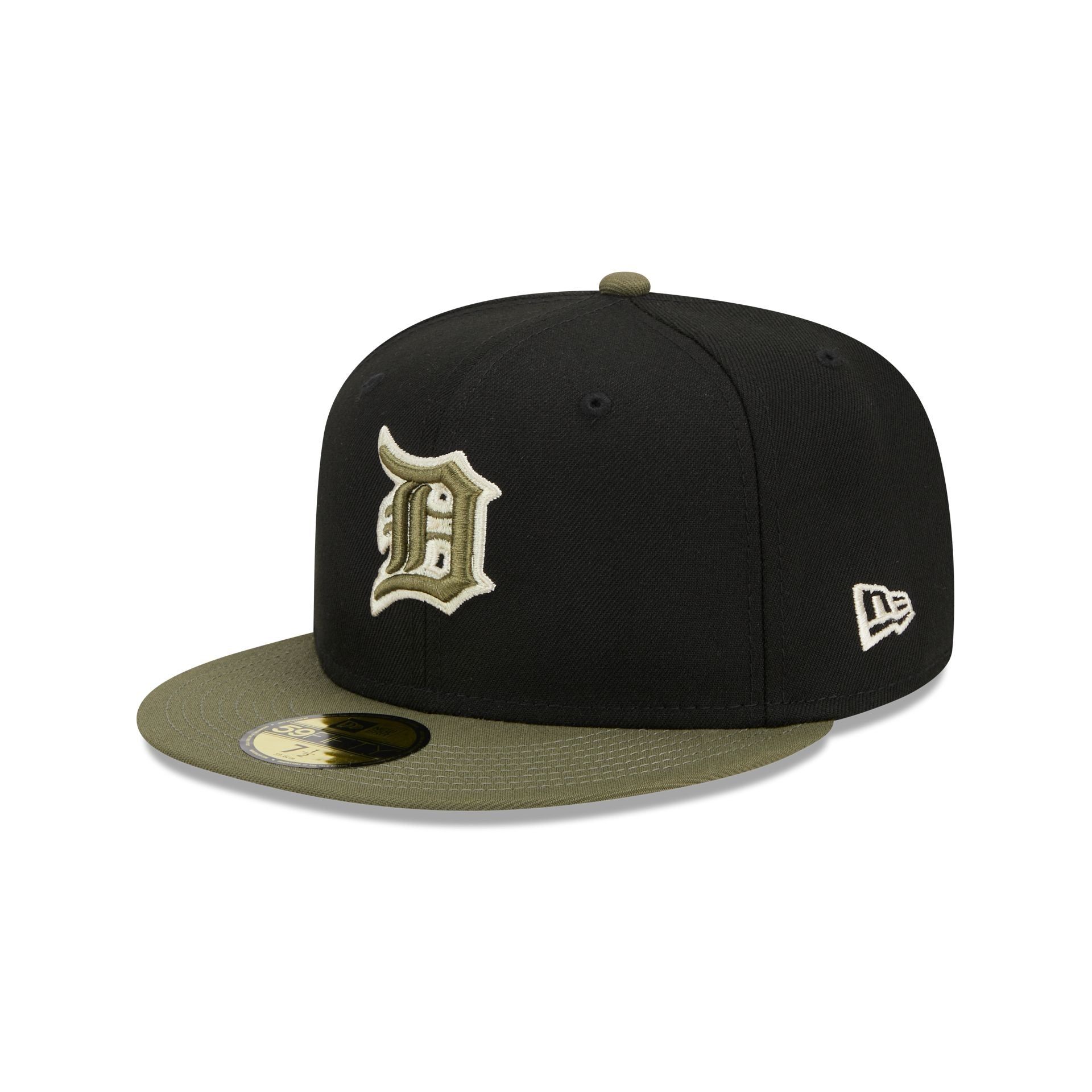 Detroit Tigers Khaki Green 59FIFTY Fitted Hat sold by New Era