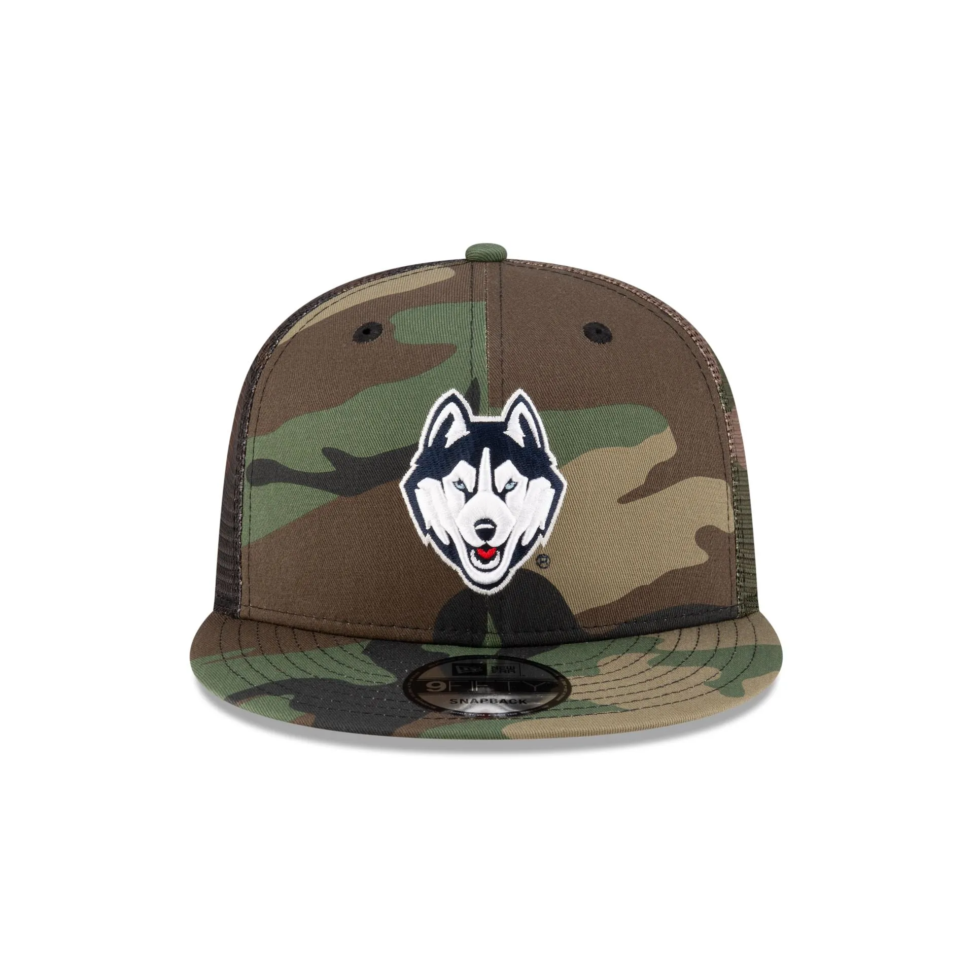 Connecticut Huskies Camo 9FIFTY Trucker Hat sold by New Era product image thumbnail 2