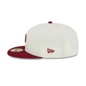 Philadelphia Phillies Throwback White 59FIFTY Fitted Hat sold by New Era
