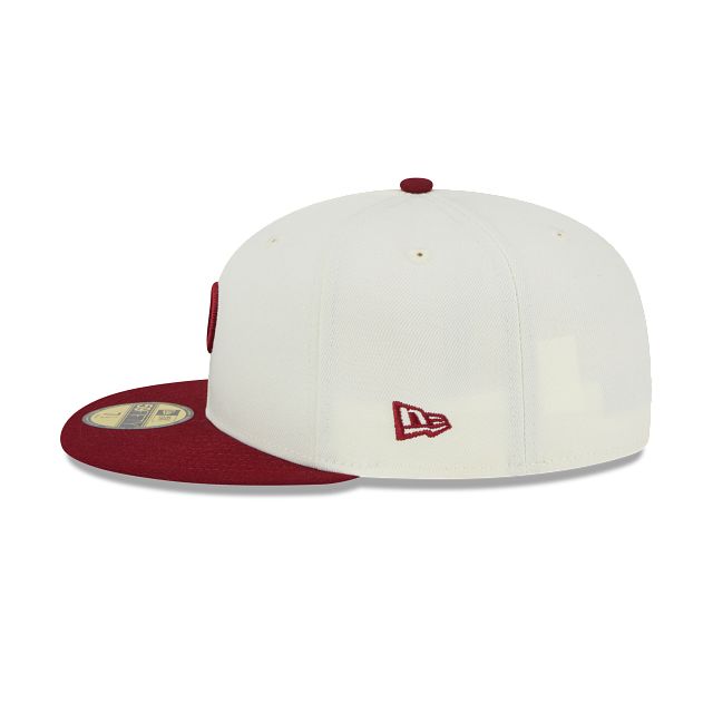 Philadelphia Phillies Throwback White 59FIFTY Fitted Hat sold by New Era product image thumbnail 5
