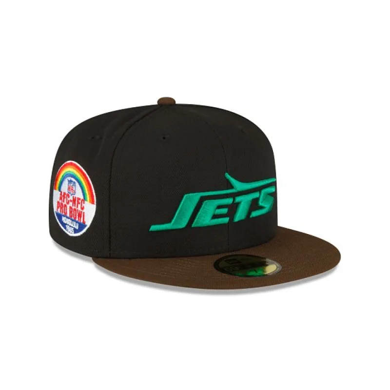 New York Jets Black Walnut 59FIFTY Fitted Hat sold by New Era