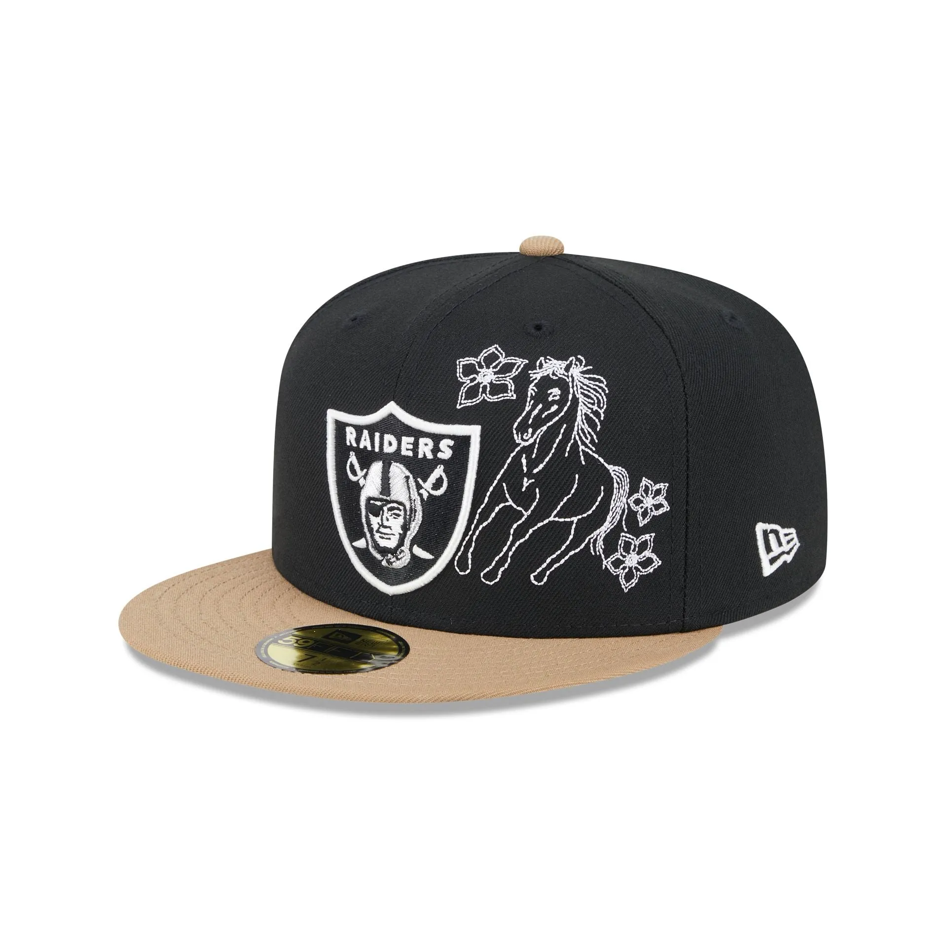 Las Vegas Raiders Western Khaki 59FIFTY Fitted Hat sold by New Era product image thumbnail 3