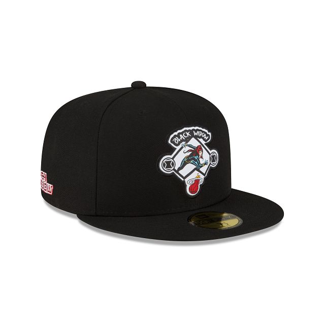 Marvel X Miami Heat Black 59FIFTY Fitted Hat sold by New Era product image thumbnail 3