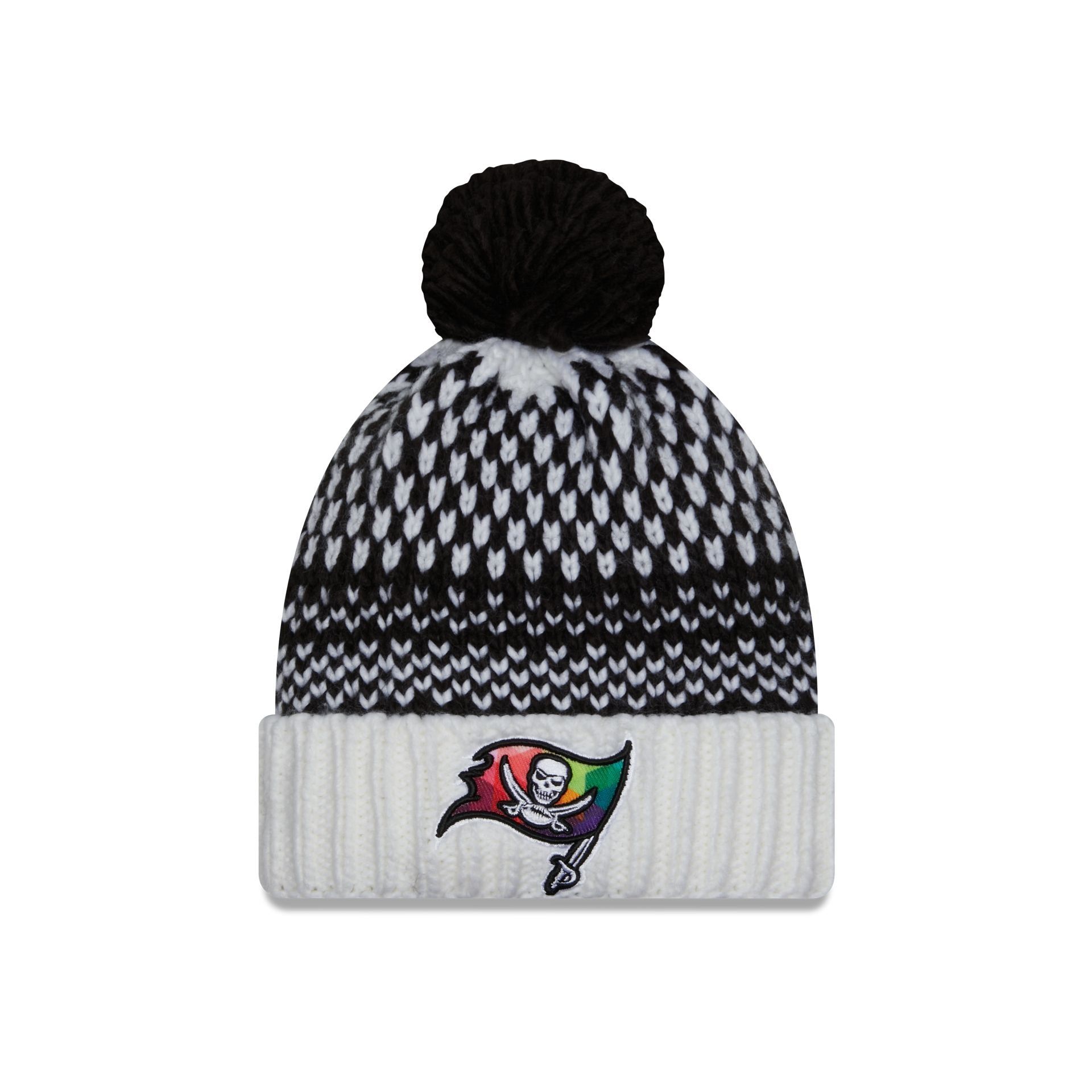Tampa Bay Buccaneers 2023 Crucial Catch Women's Pom Knit Hat sold by New Era