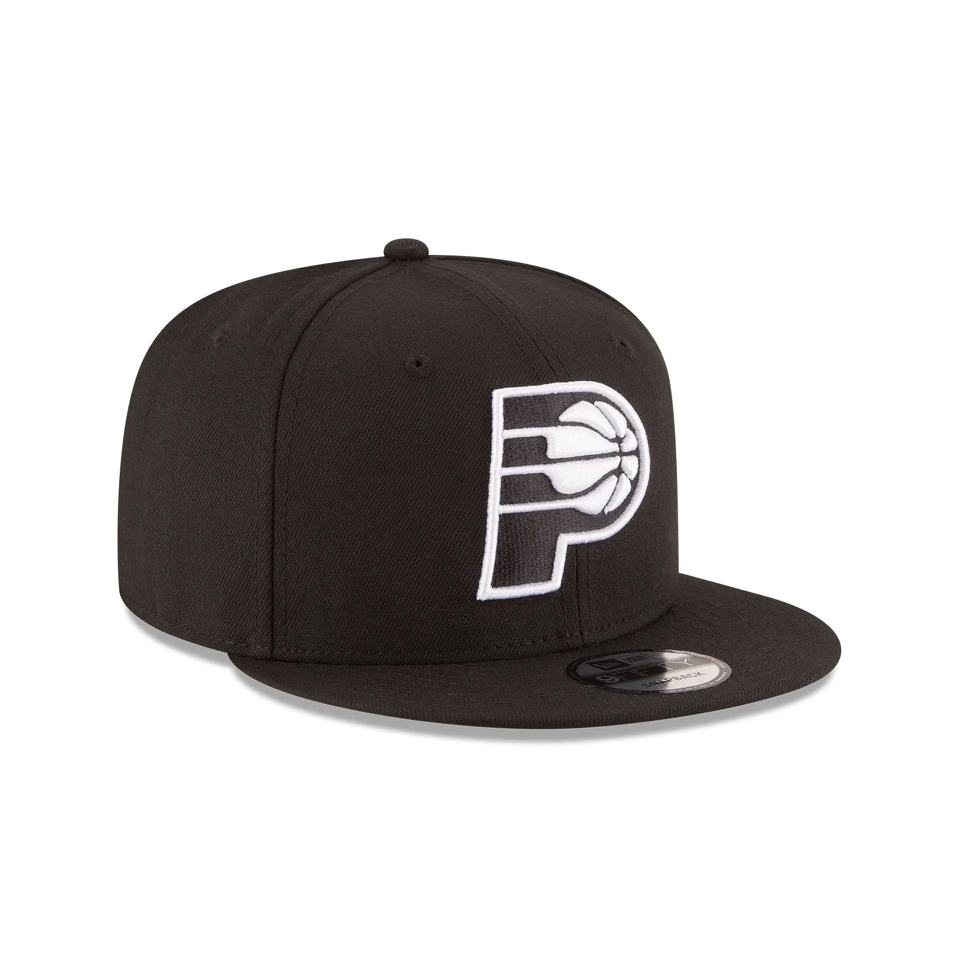 Indiana Pacers Basic Black & White 9FIFTY Snapback Hat sold by New Era product image thumbnail 3