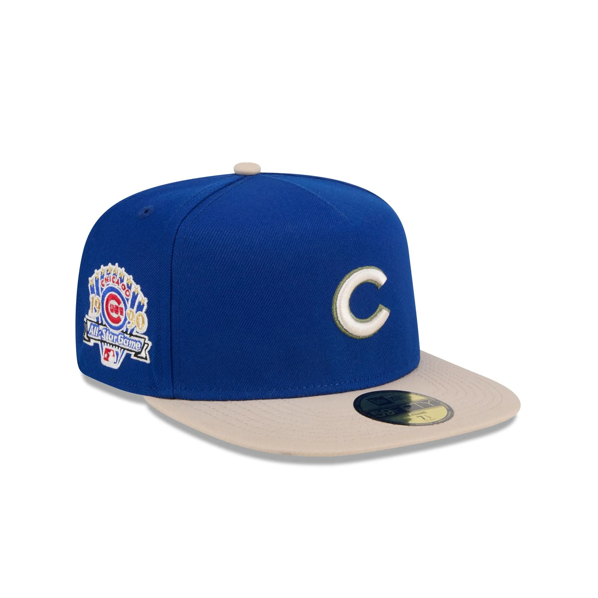 Chicago Cubs Canvas 59FIFTY A-Frame Fitted Hat sold by New Era