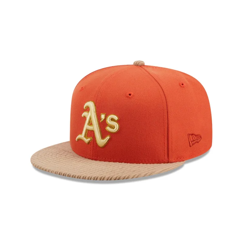Oakland Athletics Autumn Wheat 9FIFTY Snapback Hat sold by New Era