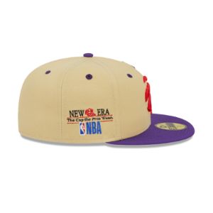 Toronto Raptors Tan 59FIFTY Fitted Hat sold by New Era