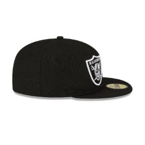 Las Vegas Raiders 2023 Sideline Black 59FIFTY Fitted Hat sold by New Era