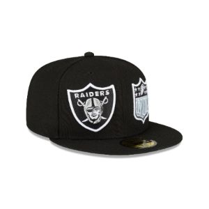 Las Vegas Raiders 2023 Sideline Black 59FIFTY Fitted Hat sold by New Era