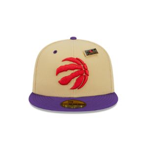 Toronto Raptors Tan 59FIFTY Fitted Hat sold by New Era