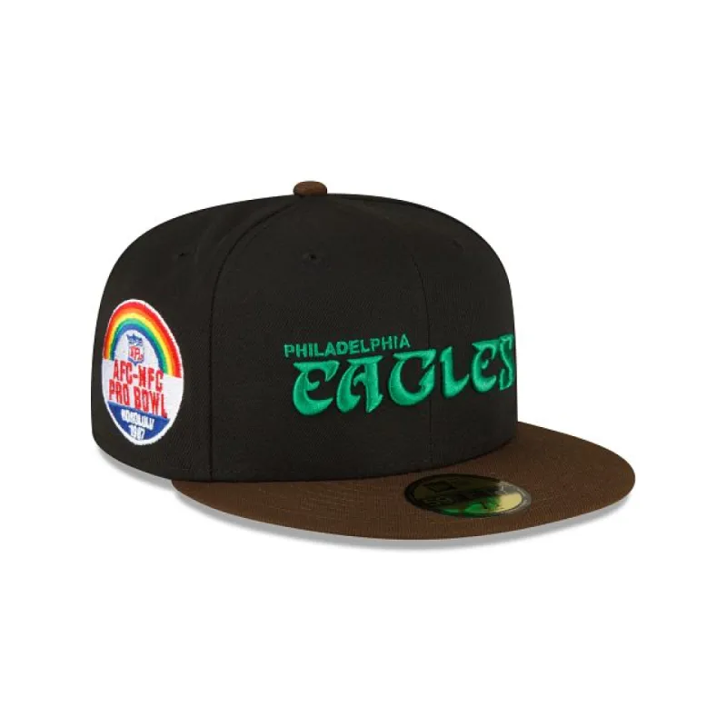 Philadelphia Eagles Black Walnut 59FIFTY Fitted Hat sold by New Era