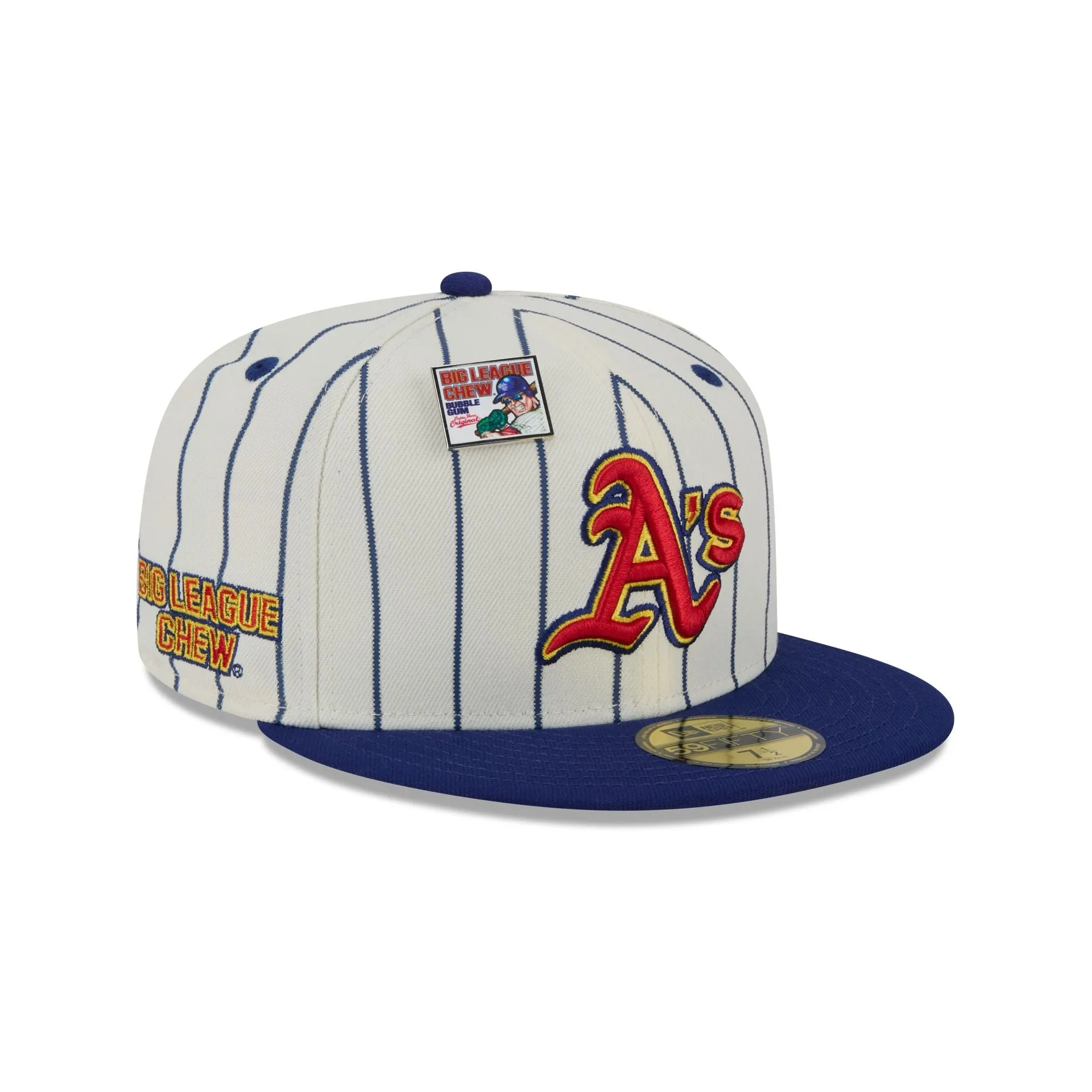 Big League Chew X Oakland Athletics Pinstripe 59FIFTY Fitted Hat sold by New Era