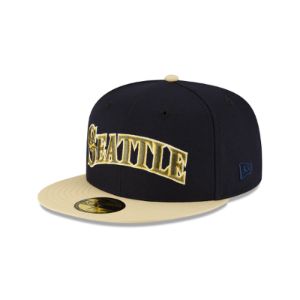 Just Caps Ivory Visor Seattle Mariners 59FIFTY Fitted Hat sold by New Era